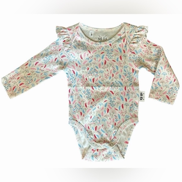 NWTS The Elk, boutique brand long sleeve onesie with ruffles - Picture 1 of 5